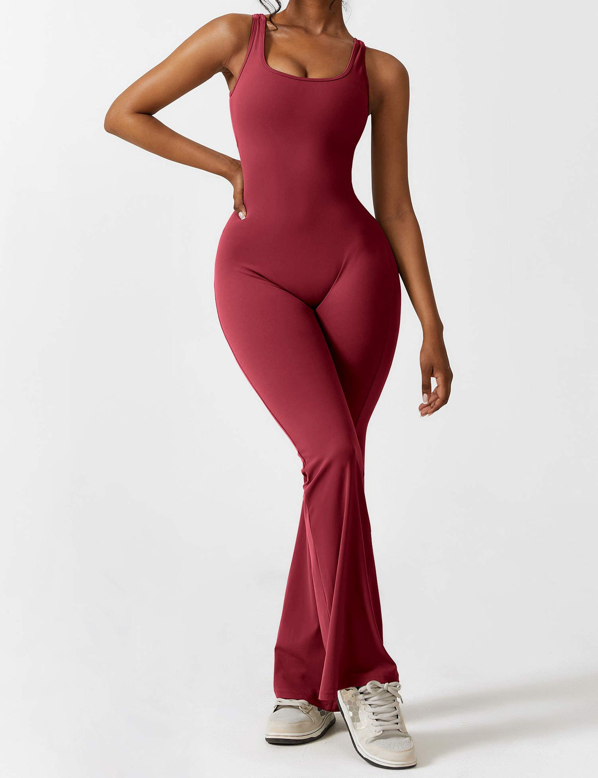 Gymfit Jumpsuit V - rygg Flare Leg - Gymfit