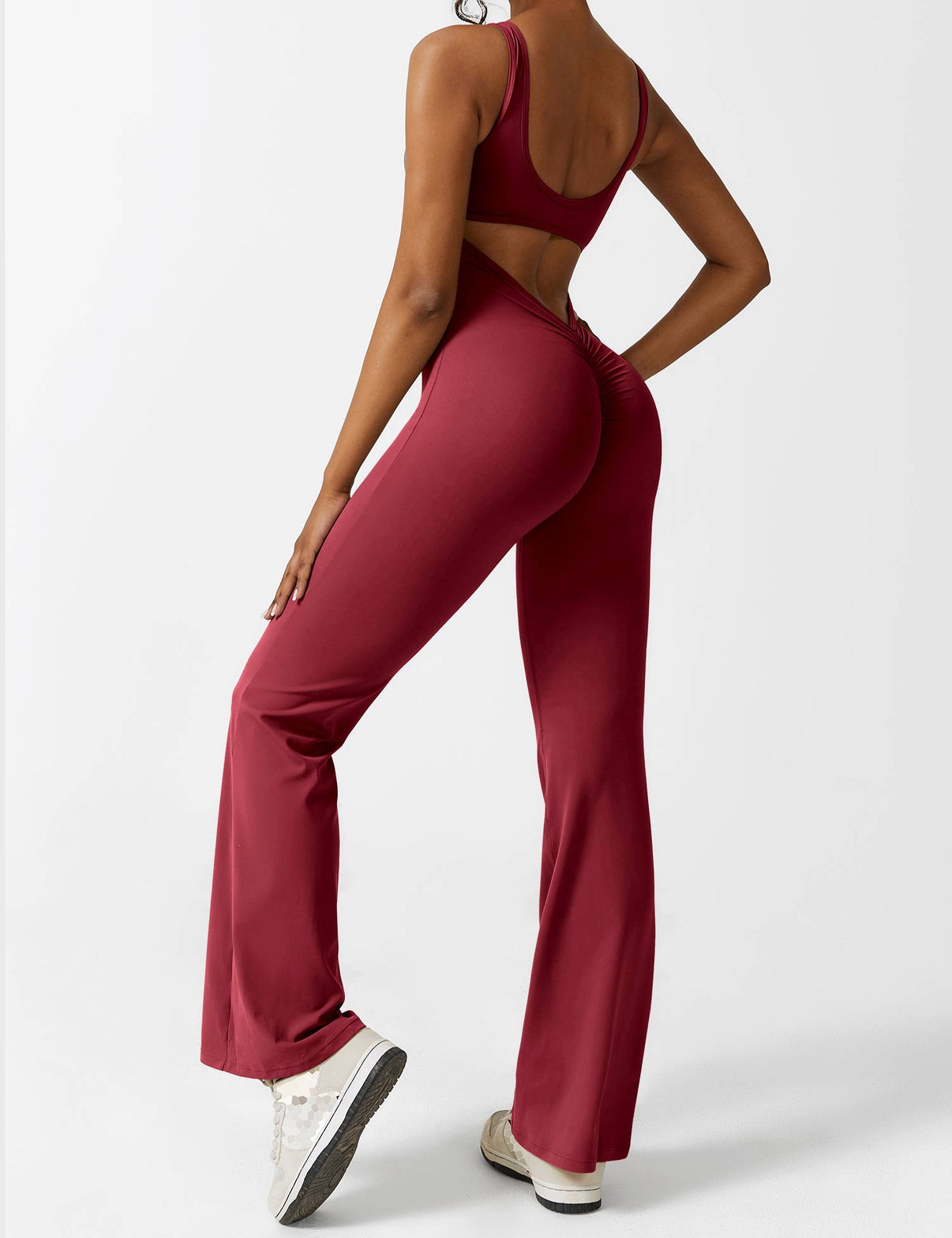 Gymfit Jumpsuit V - rygg Flare Leg - Gymfit