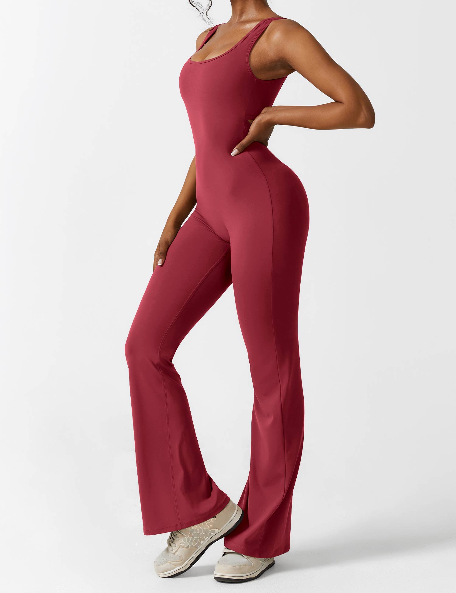 Gymfit Jumpsuit V - rygg Flare Leg - Gymfit