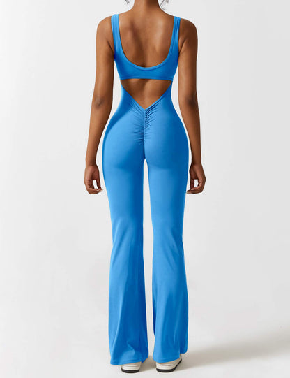 Gymfit Jumpsuit V - rygg Flare Leg - Gymfit