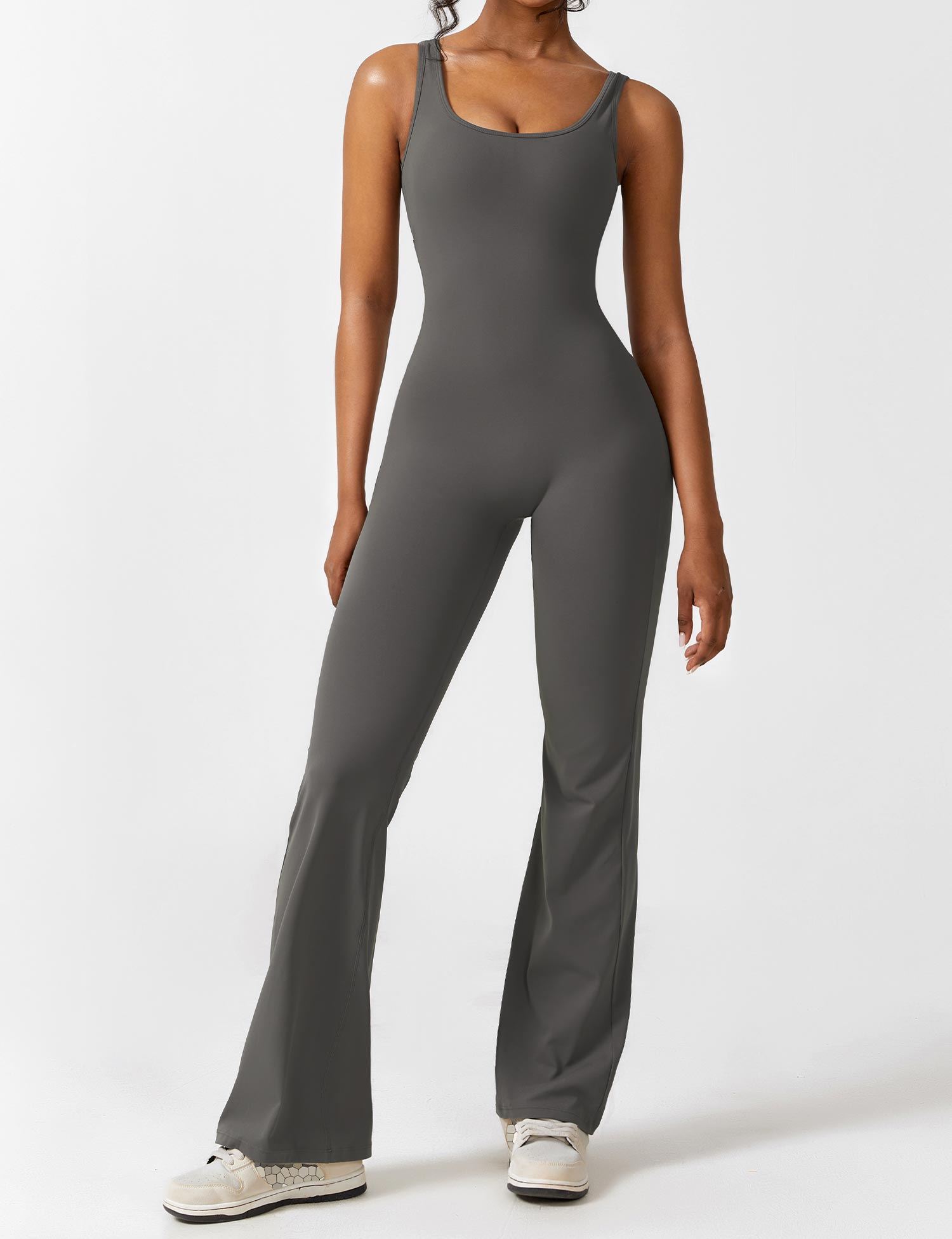 Gymfit Jumpsuit V - rygg Flare Leg - Gymfit