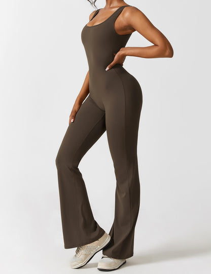 Gymfit Jumpsuit V - rygg Flare Leg - Gymfit