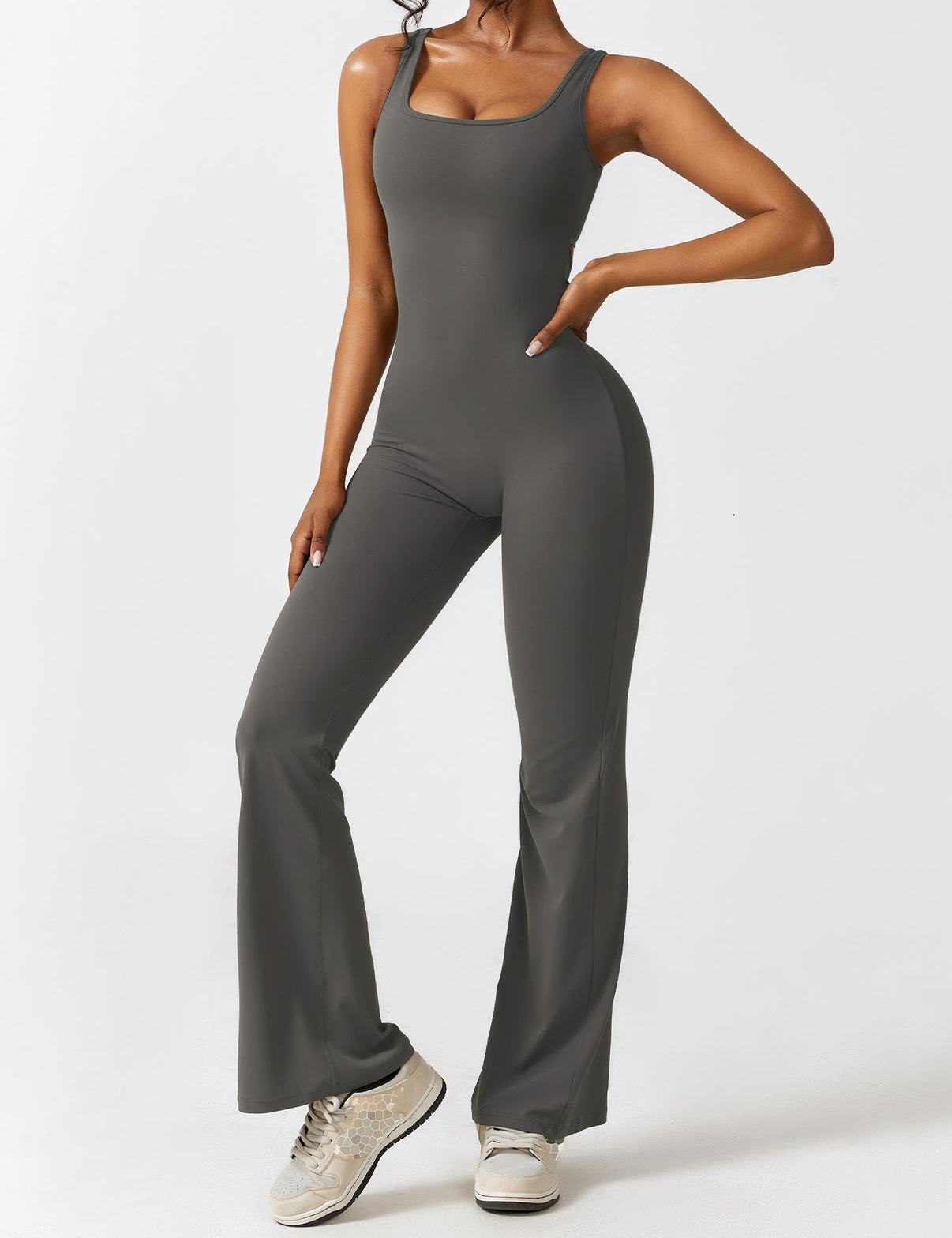 Gymfit Jumpsuit V - rygg Flare Leg - Gymfit