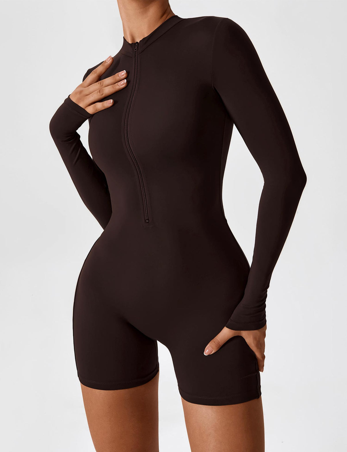 Gymfit Long Sleeve Zipper Jumpsuit - Gymfit