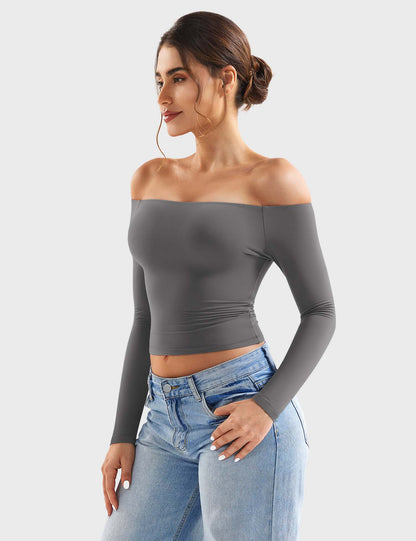 Gymfit Luzlie Off Shoulder Top - Gymfit