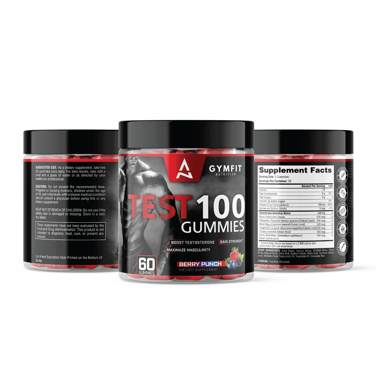 Gymfit Nutrition TEST 100 Gummies - Gymfit