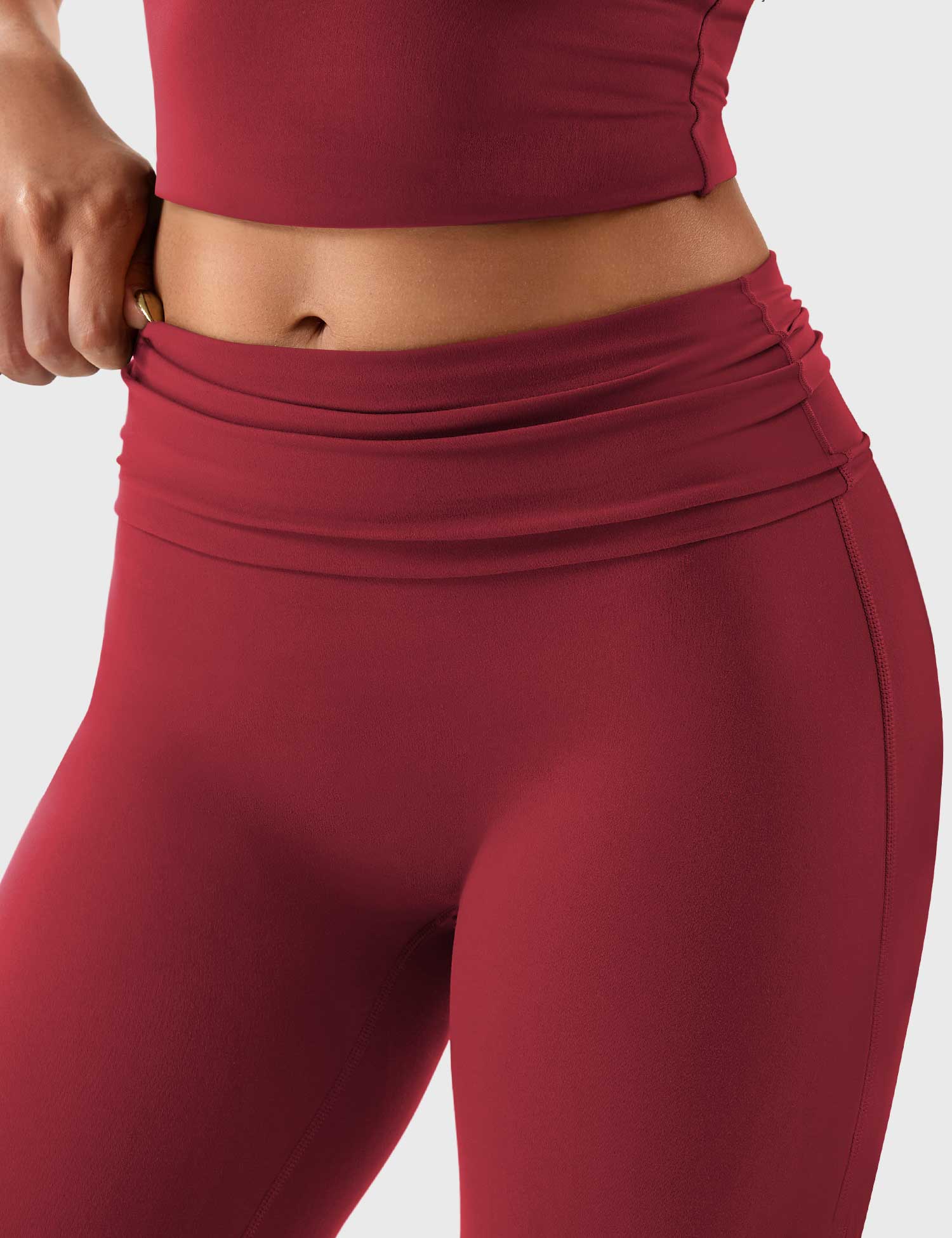 Gymfit Romola Fold Over Flare Leggings - Gymfit