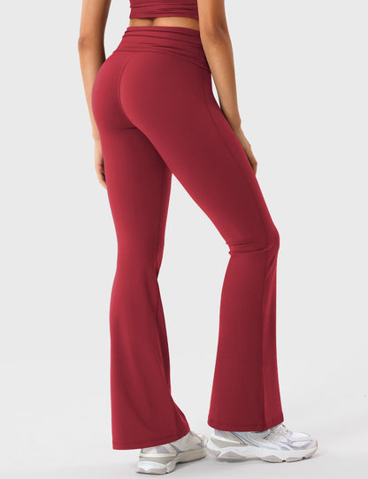 Gymfit Romola Fold Over Flare Leggings - Gymfit