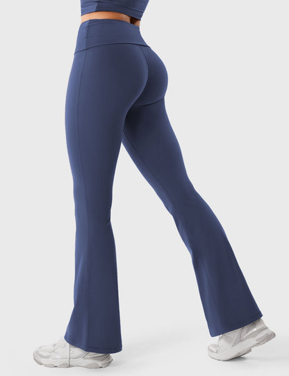 Gymfit Romola Fold Over Flare Leggings - Gymfit