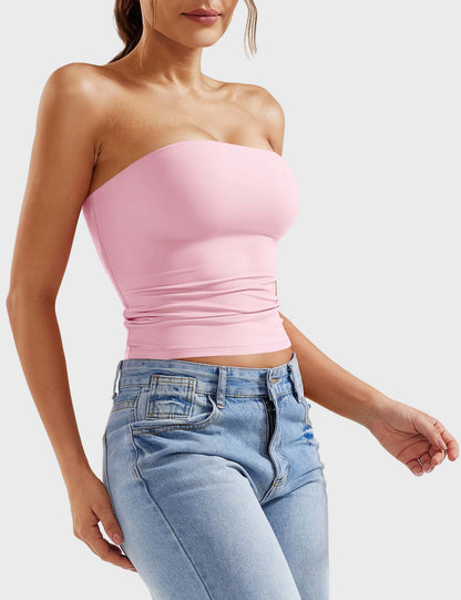 Gymfit Sophie Double Lined Tube Top - Gymfit