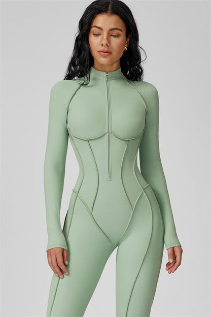 Gymfit Structure Zipper Jumpsuit - Gymfit