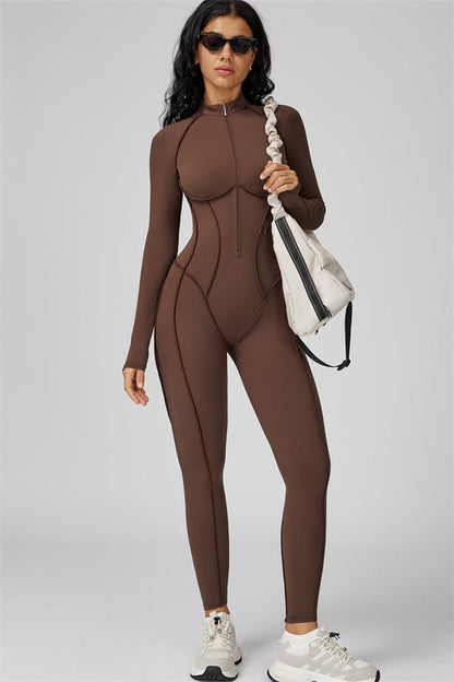 Gymfit Structure Zipper Jumpsuit - Gymfit