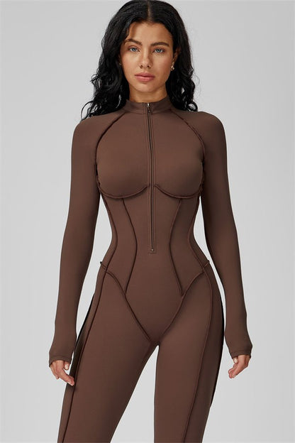Gymfit Structure Zipper Jumpsuit - Gymfit