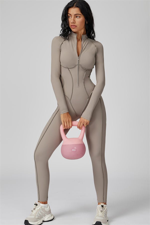 Gymfit Structure Zipper Jumpsuit - Gymfit