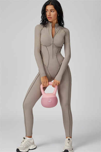 Gymfit Structure Zipper Jumpsuit - Gymfit