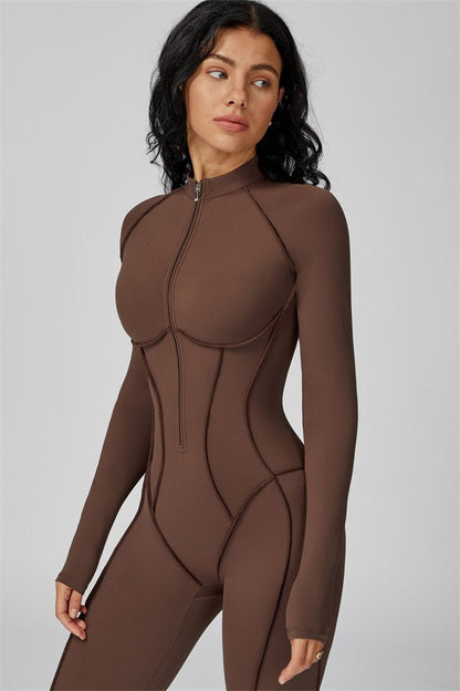 Gymfit Structure Zipper Jumpsuit - Gymfit