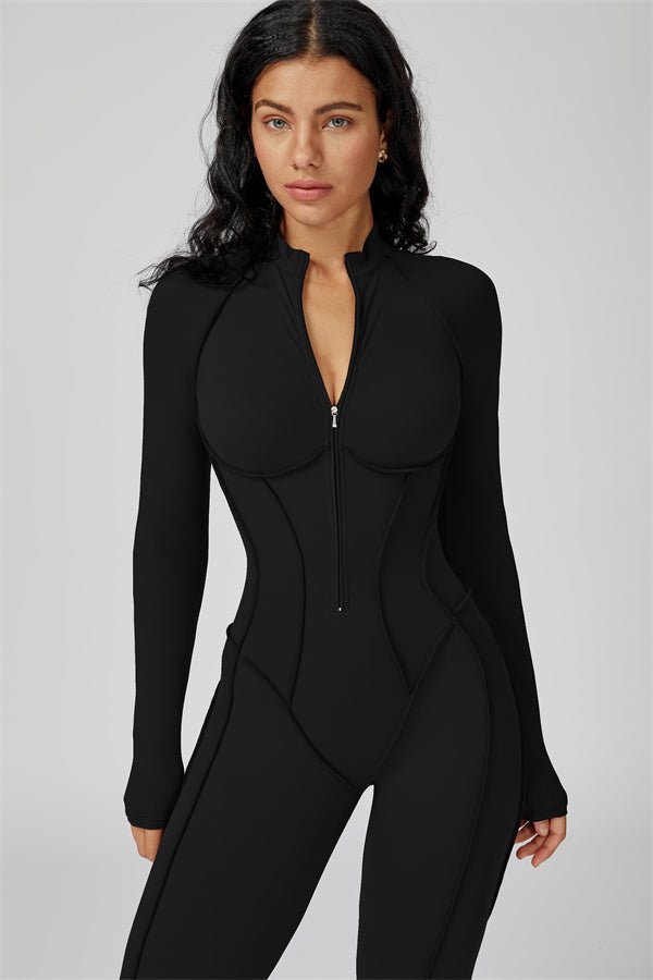 Gymfit Structure Zipper Jumpsuit - Gymfit
