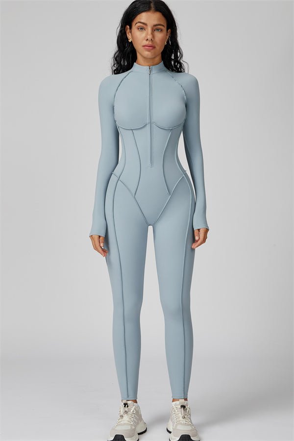 Gymfit Structure Zipper Jumpsuit - Gymfit