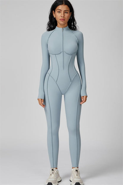 Gymfit Structure Zipper Jumpsuit - Gymfit