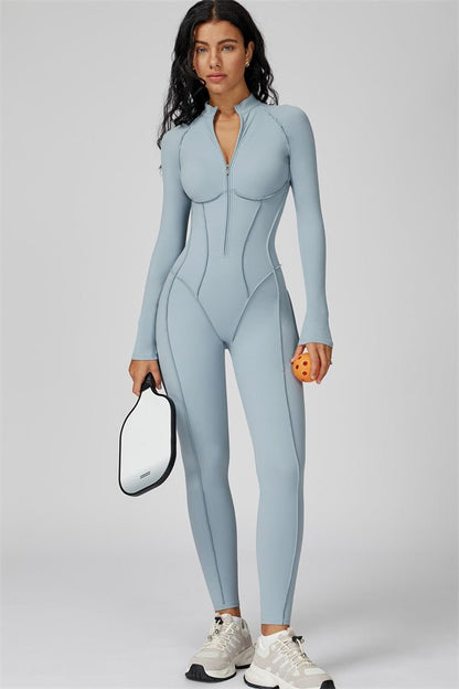 Gymfit Structure Zipper Jumpsuit - Gymfit