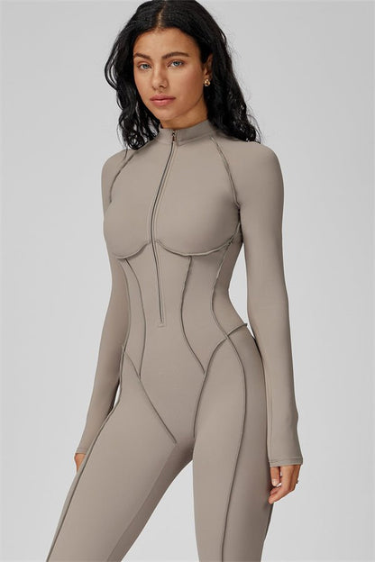 Gymfit Structure Zipper Jumpsuit - Gymfit
