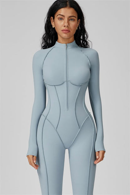 Gymfit Structure Zipper Jumpsuit - Gymfit