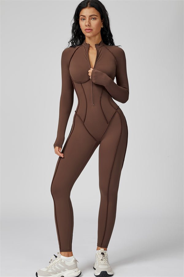 Gymfit Structure Zipper Jumpsuit - Gymfit