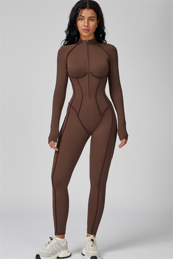 Gymfit Structure Zipper Jumpsuit - Gymfit