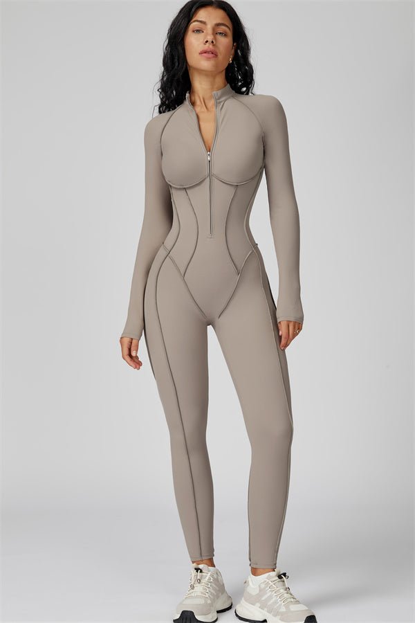 Gymfit Structure Zipper Jumpsuit - Gymfit
