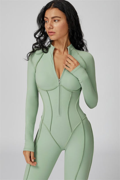 Gymfit Structure Zipper Jumpsuit - Gymfit