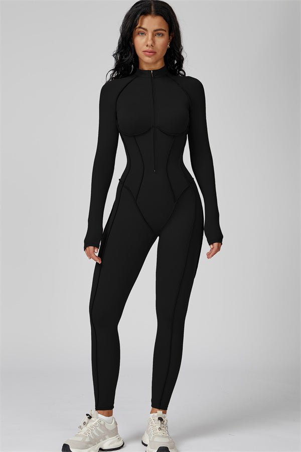 Gymfit Structure Zipper Jumpsuit - Gymfit