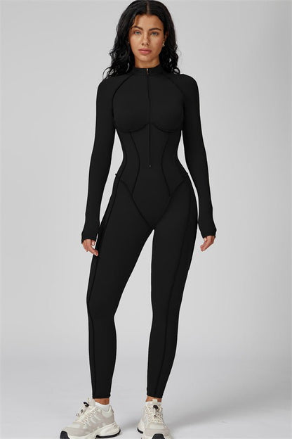 Gymfit Structure Zipper Jumpsuit - Gymfit