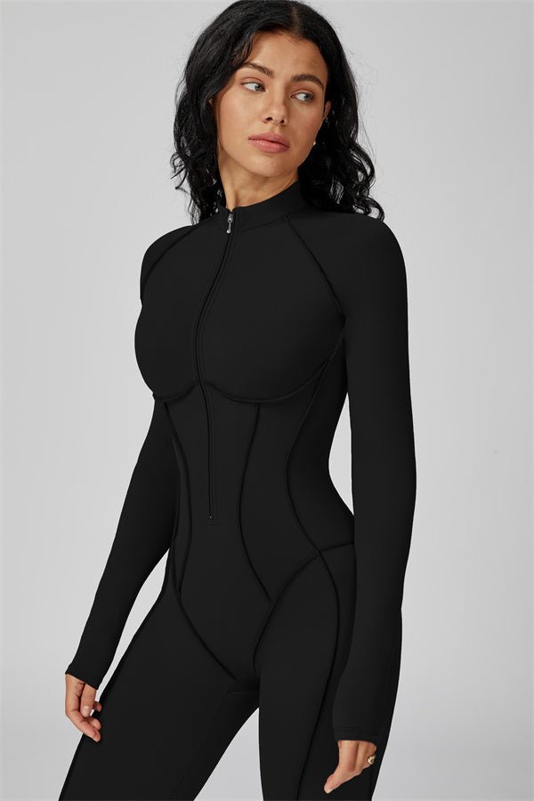 Gymfit Structure Zipper Jumpsuit - Gymfit