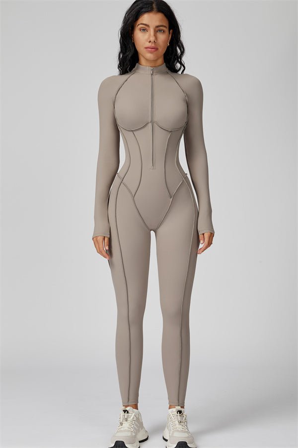 Gymfit Structure Zipper Jumpsuit - Gymfit
