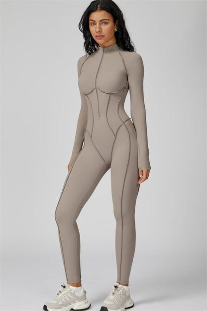 Gymfit Structure Zipper Jumpsuit - Gymfit