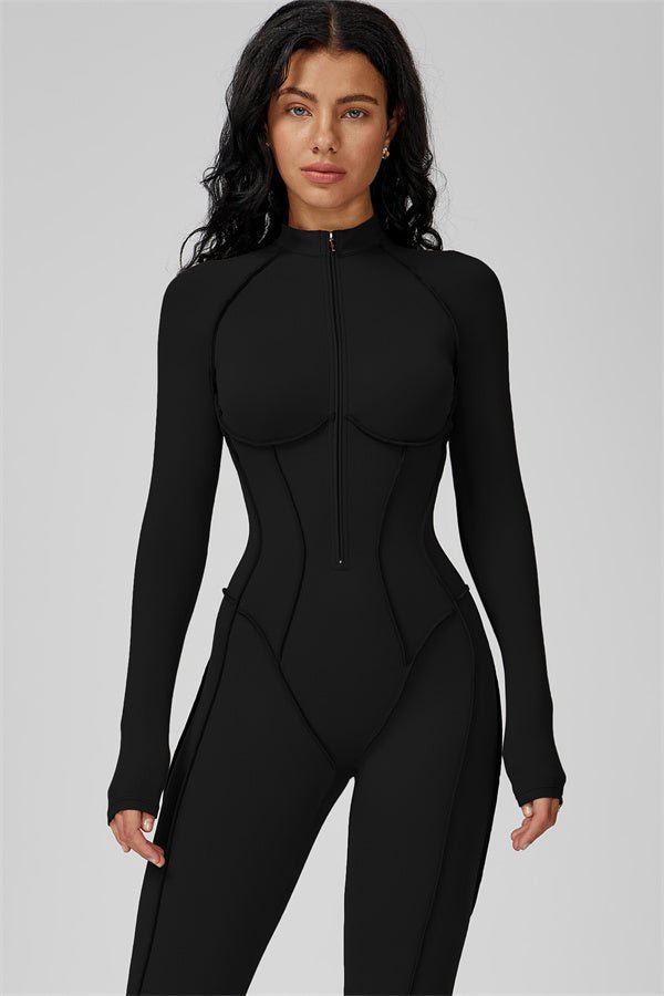 Gymfit Structure Zipper Jumpsuit - Gymfit