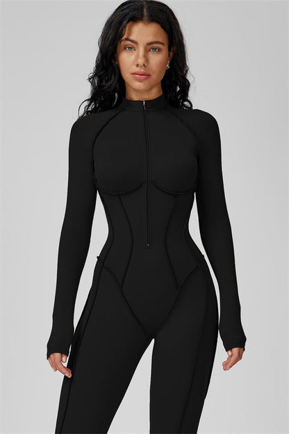 Gymfit Structure Zipper Jumpsuit - Gymfit