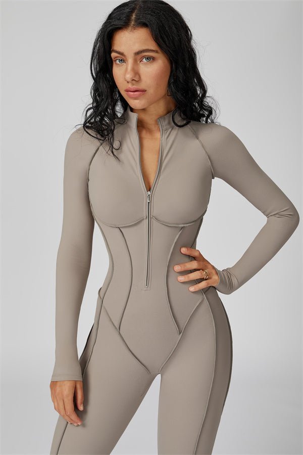 Gymfit Structure Zipper Jumpsuit - Gymfit