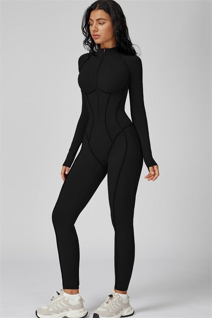 Gymfit Structure Zipper Jumpsuit - Gymfit
