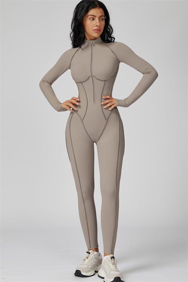 Gymfit Structure Zipper Jumpsuit - Gymfit
