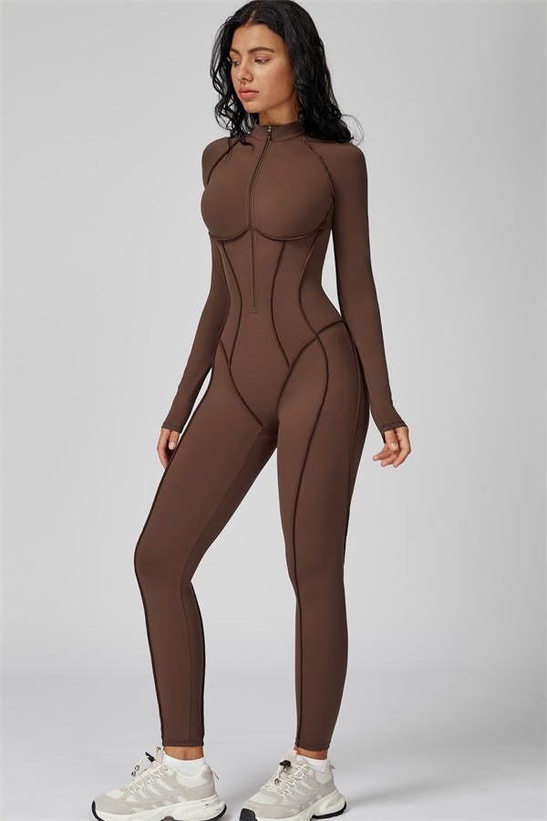 Gymfit Structure Zipper Jumpsuit - Gymfit