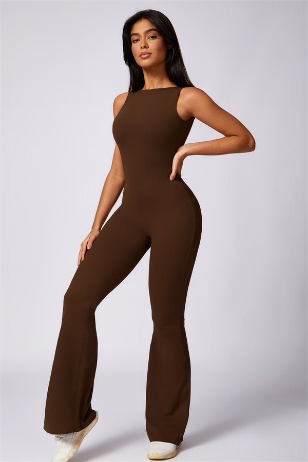 Gymfit U - shape Flare Jumpsuit - Gymfit