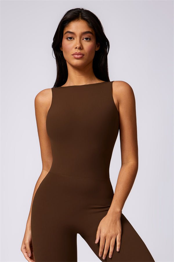 Gymfit U - shape Flare Jumpsuit - Gymfit