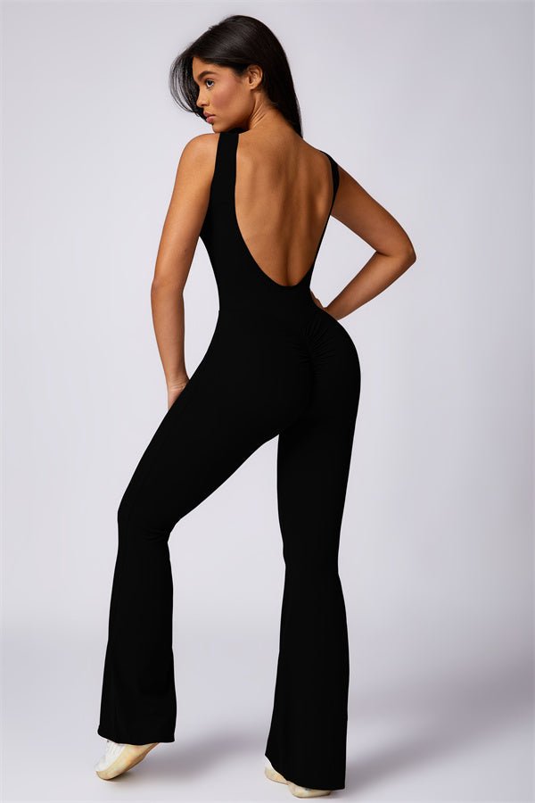 Gymfit U - shape Flare Jumpsuit - Gymfit