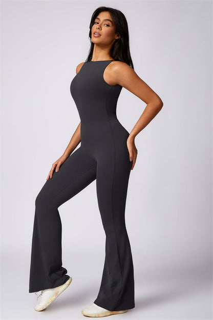 Gymfit U - shape Flare Jumpsuit - Gymfit