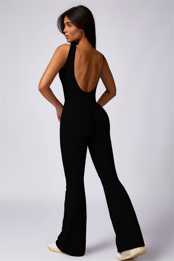 Gymfit U - shape Flare Jumpsuit - Gymfit