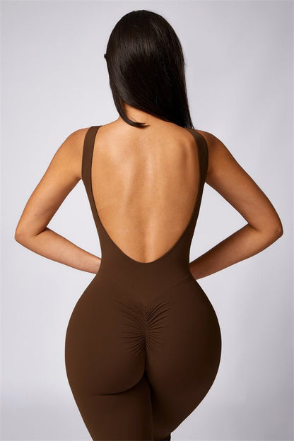 Gymfit U - shape Flare Jumpsuit - Gymfit