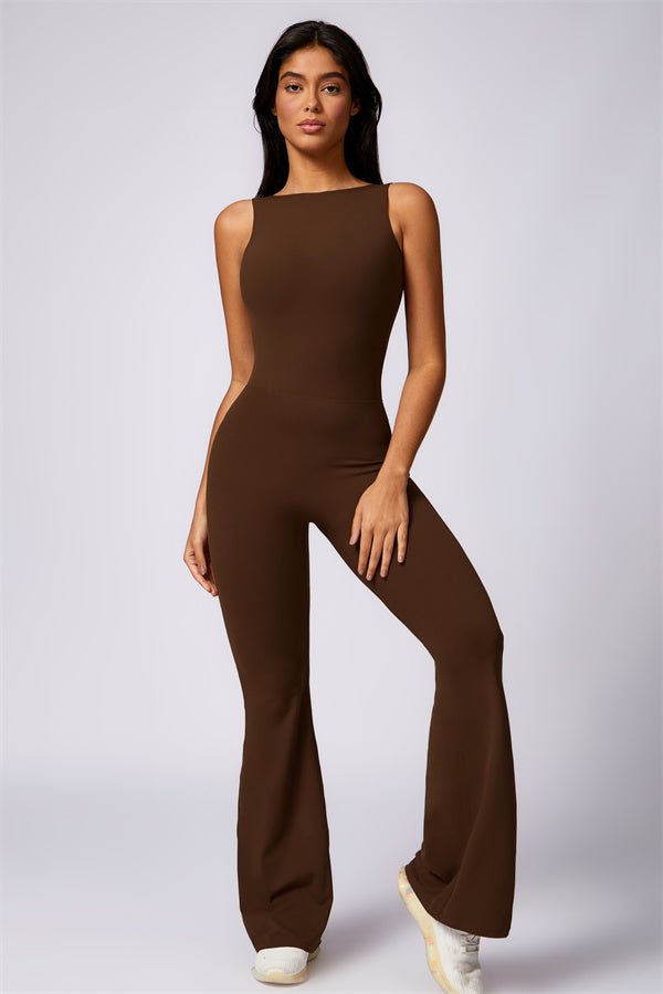 Gymfit U - shape Flare Jumpsuit - Gymfit