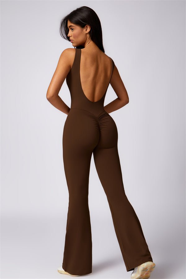 Gymfit U - shape Flare Jumpsuit - Gymfit