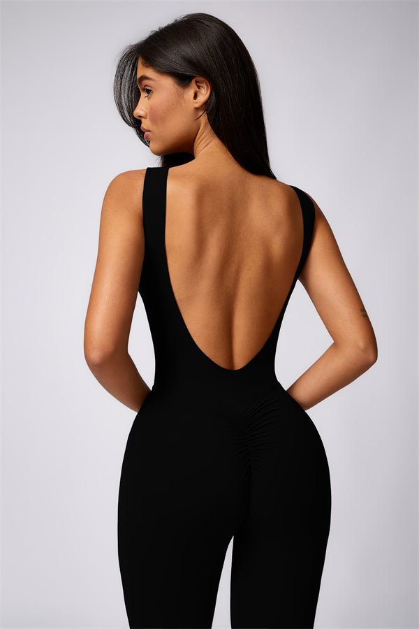 Gymfit U - shape Flare Jumpsuit - Gymfit